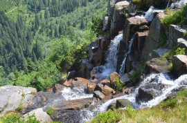 Pančavské vodopády z Ambrožovy vyhlídky