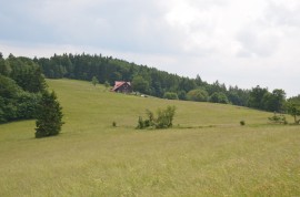 osamělá chata Hubertus v krásné krajině
